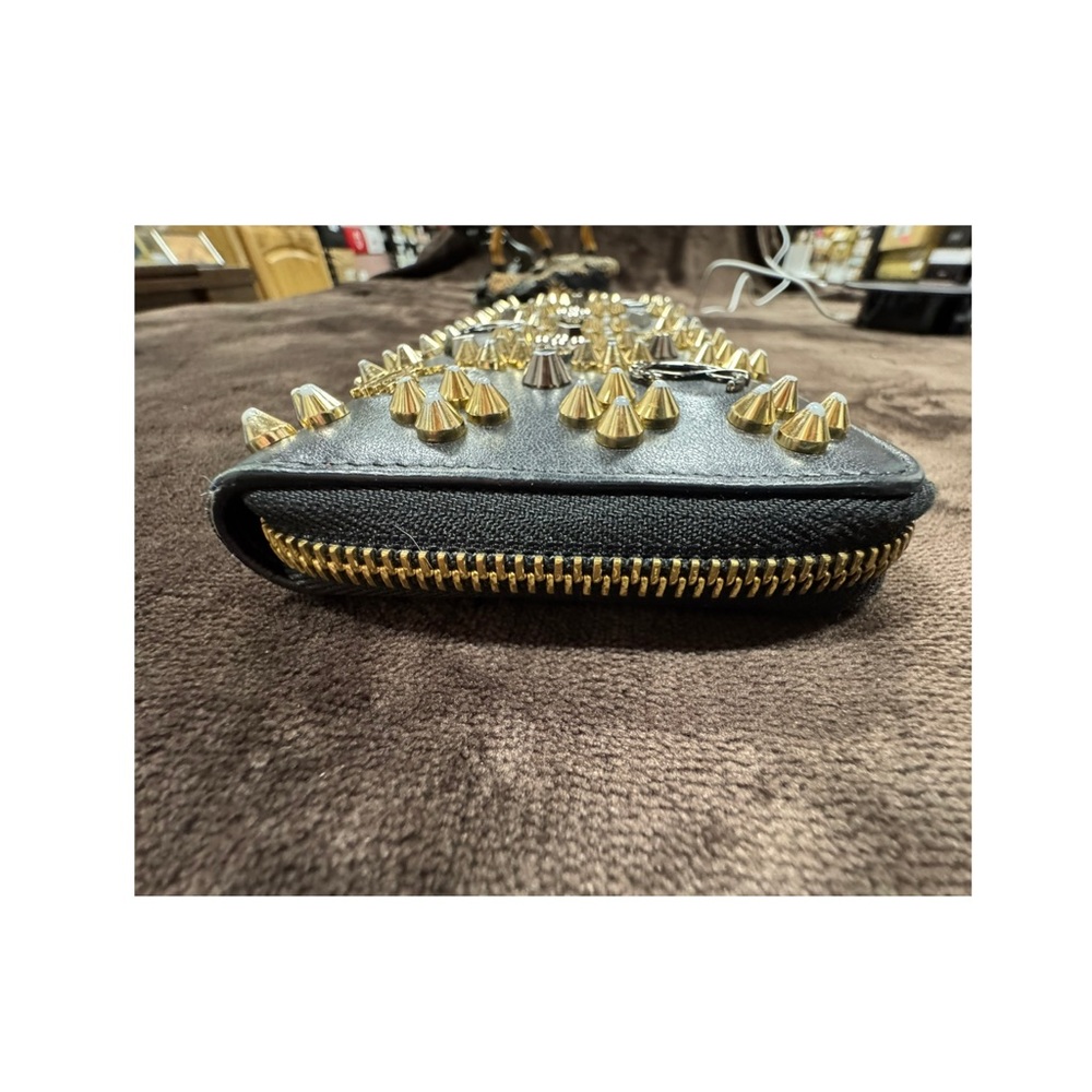 Christian Louboutin Women's Panettone Studded Calfskin Wallet - Picture 8 of 17
